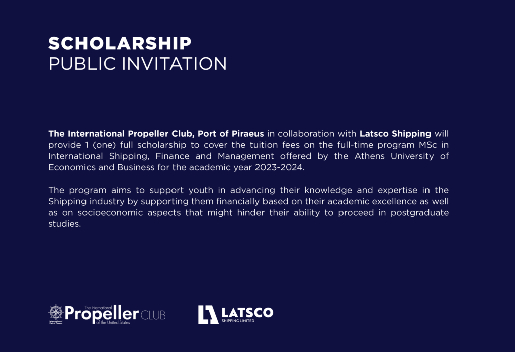 Propeller Club Latsco Shipping Scholarship